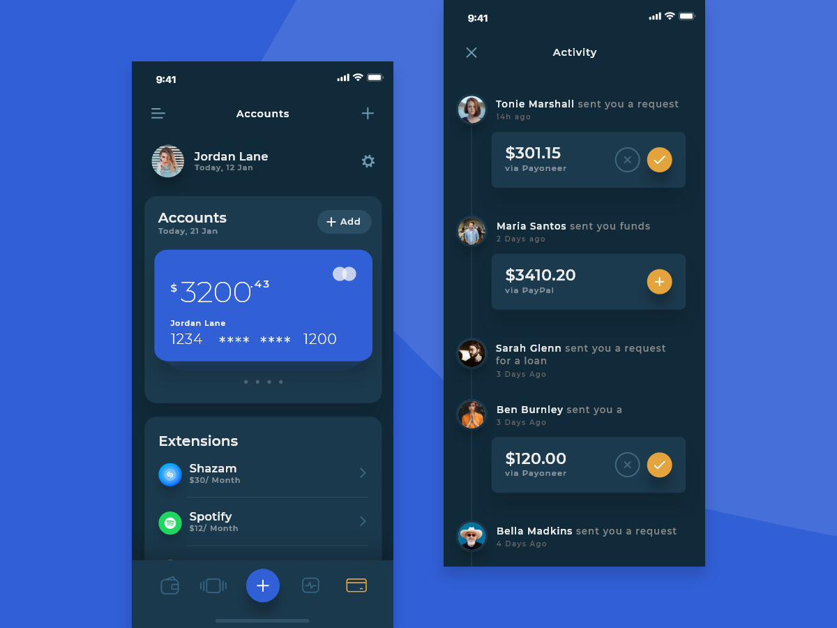 PayGo - Wallet App UI Kit by UI NOW on Dribbble