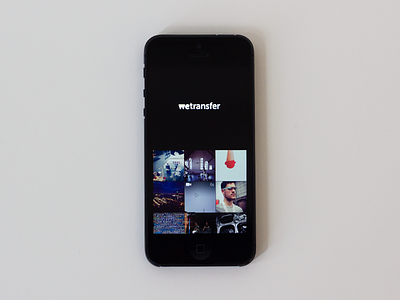 WeTransfer for iPhone images iphone photos send share transfer upload videos we wetransfer