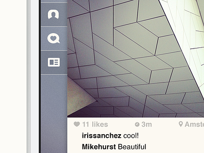 Sidebar - Instagram concept app concept instagram ios iphone photos