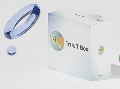 Trtle.T Box 3d animation branding logo