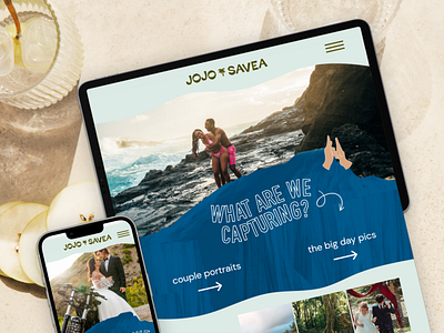 Jojo Savea Photography Website brand brand design branding graphic design hawaii tropical brand tropical website web design website design
