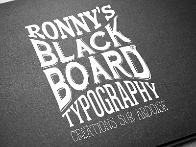 My Blackboard Typography inspirations & creations