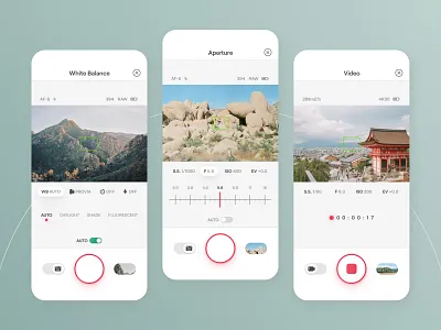 Fujifilm Camera Remote App - Control aperture app design camera camera app digital product fujifilm interaction design mobile app mobile ui photo photography product design ui ui design uiux user experience user interface user interface design ux