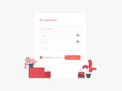 Uneed Web App Form Design