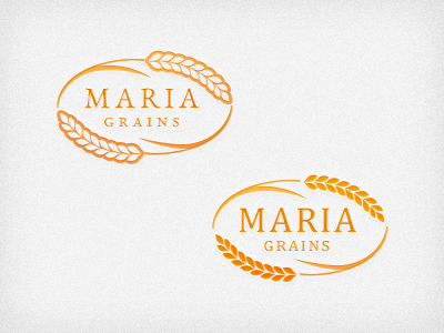 Grains logo (concept) grains logo natural orange wheat yellow