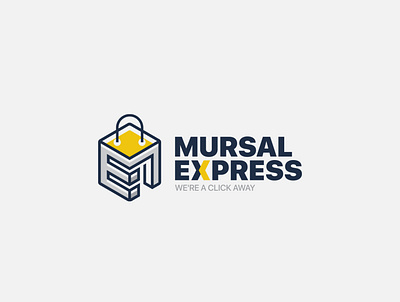 Mursal Express | Logo design arabic box calligraphy design logo logo design logo type logos m letter mark mohammadfarik typography