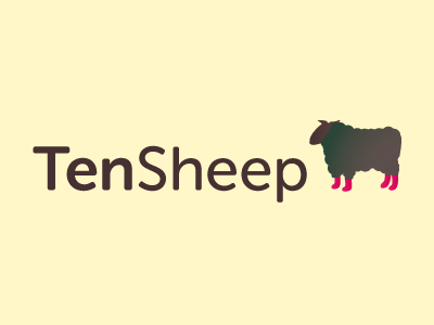 Logo Design Ten Sheep logo sheep