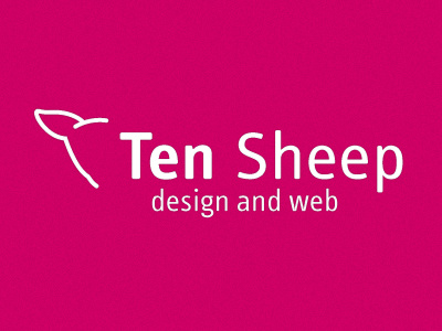 Ten Sheep logo version 7 brand design logo media sheep ten sheep text web