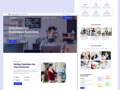 Template Designed for Business Solution WordPress Website.