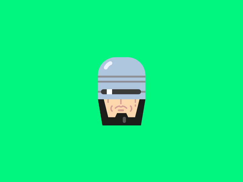 The way of Robocop character cop design detroit illustration movie murphy ocp police robocop robot stroke