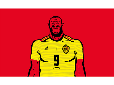 Romelu Lukaku belgium brushpen cartoon doodle football illustration lukaku romelu worldcup