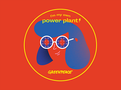 Greenpeace sticker - Sun