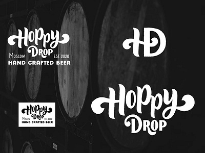 Hoppy drop - logo for hand crafted beer