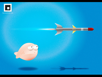 Submarine mumble!mumble! fish flavio illustration mercuri missile poster sea submarine