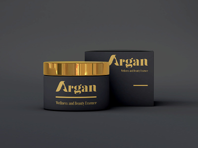Argan cosmetic branding branding graphic design logo