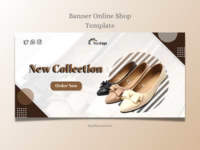 Banner Online Shop Template Brown