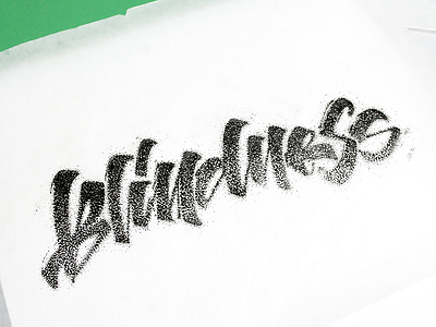 Blindness calligraphy dotwork handlettering illustration lettering logo logotype type typography
