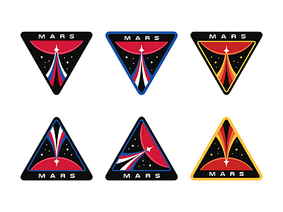 Mission to Mars Logo Design branding design icon identity iss logo mark mars mission nasa space spaceship