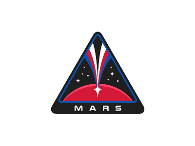 Mission to Mars Logo branding design icon identity iss logo mark mars mission nasa space spaceship