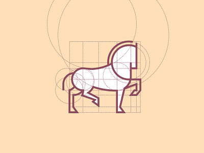 Leonardo's Horse Logo Design animal branding design horse icon identity illustration leonardo line art logo mark thick