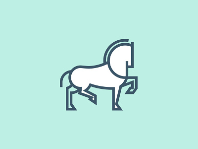 Leonardo's Horse animal branding design horse icon identity illustration leonardo line art logo mark thick