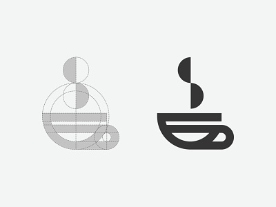 Logo Process / Coffee bar branding cafe caffe coffee cup espresso icon identity logo logo process mark