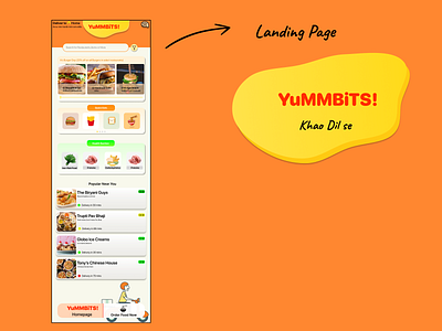 YummBits app design graphic design illustration logo typography ui ux