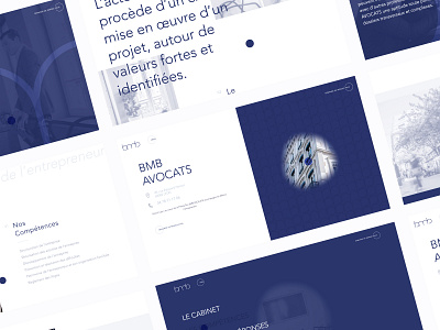 02 - BMB Avocats animation art direction blue branding curtains.js design figma lawyer layout logo motion graphics pattern photography typography ui website