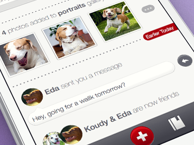 Social for pets (concept) concept dog ios iphone profile sketch sketchapp social ui