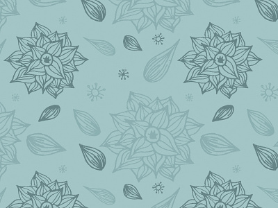 Hand Illustrated Repeating Pattern hand drawn illustration pattern