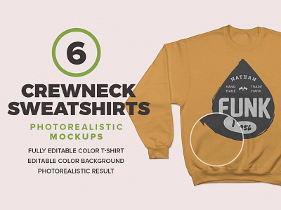 Crewneck Sweatshirts Mockups 3d animation branding crewneck sweatshirts mockups design graphic design illustration logo motion graphics ui vector