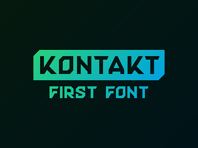 Kontakt Font font typography