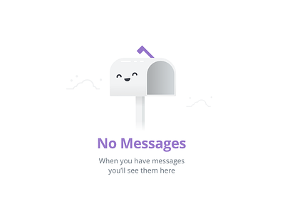 No Messages Blank State blank state empty state illusration mail mailbox open sans ui