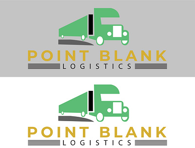 Minimal Logo of Point Blank Logistics atttractive logo business logo creative logo flat logo logo logo design minimal logo minimalist logo perfect logo professional logo vector logo