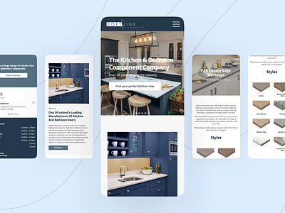 Softline Panels Website bedroom design kitchens photography ui ux web web design website woodworking wordpress