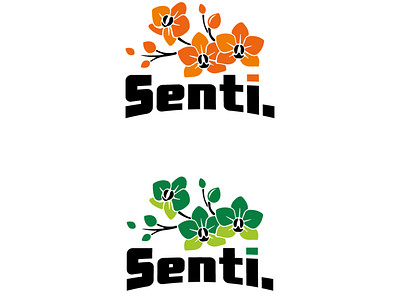 Senti branding design graphic design logo typography