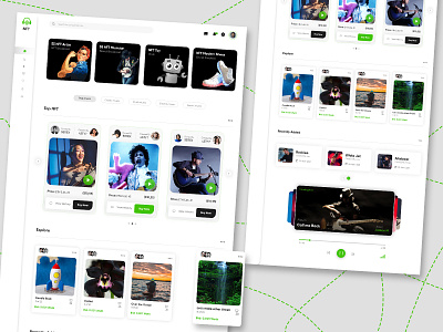 NFT Music Website Dashboard Design