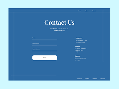 Contact Us Page (Daily Ui 028)