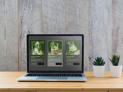 Florarium's product cards ui