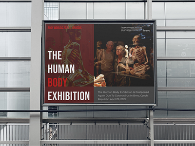 The human body exhibition Poster by Bravo graphic design poster ui