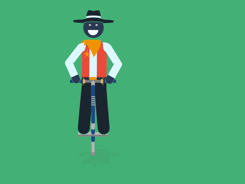 Let's Jump pictogram motion graphics motion flat character design animation 2d