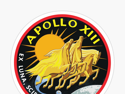 APOLLO XIII NASA Mission Sticker