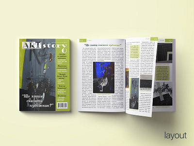 layout of an art magazine art cover graphic design layout magazine typography