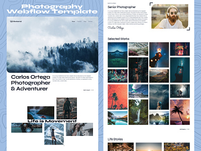 Montserrat Webflow Template design figma graphic design photography photography portfolio portfolio ui ux web webflow