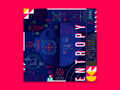 Space & Data color colorful design designer entropy experimental experiments graphicdesign illustration space type typography vector vector art vector artwork