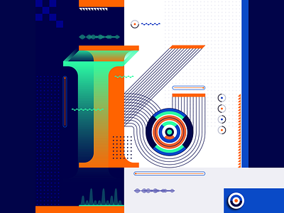 36 Days Of Type_K | 6th Edition 36 36days 36daysoftype data design experimental experiments flat geometric graphicdesign illustration infographic information input k output type typography vector vector art