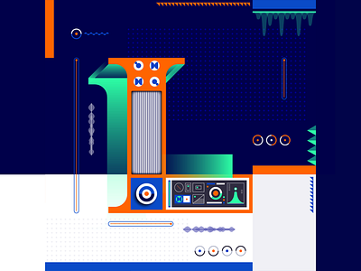 36 Days Of Type_L | 6th Edition 36 36days 36daysoftype data design experimental experiments flat geometric graphicdesign illustration infographic information input l output type typography vector vector art