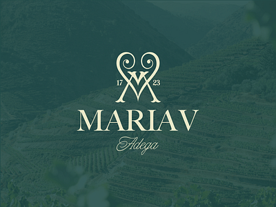 MARIA V - Douro Wine Branding branding design graphic design icon identity logo minimal monogram typography wine