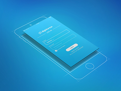 Mobile App Login form