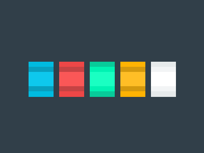 Colour variations from some branding work